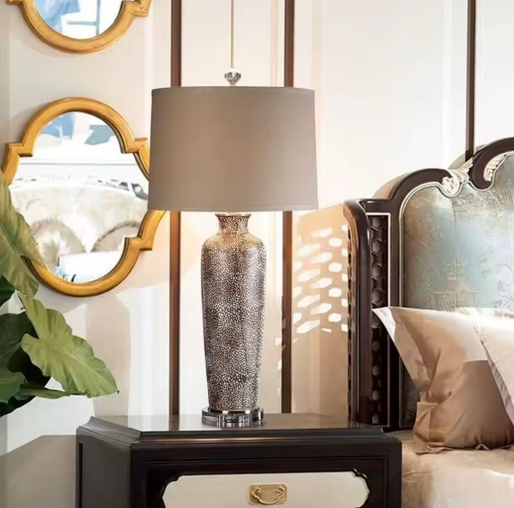 Snake Skin Pattern Table Lamp