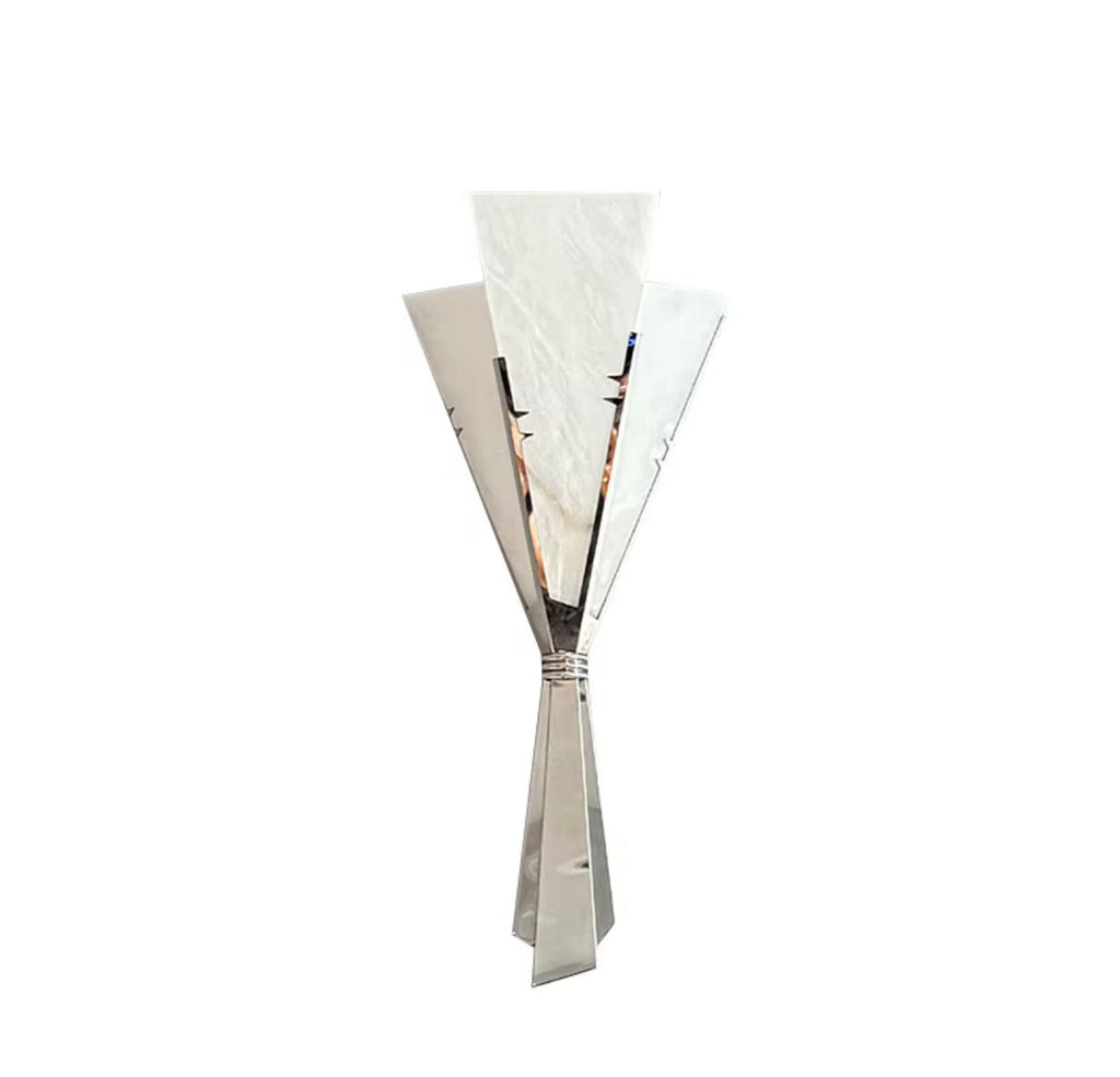 Elena Alabaster Fan Wall Sconce