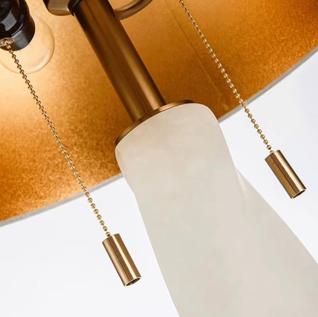 Thalia Twist Alabaster Table Lamp