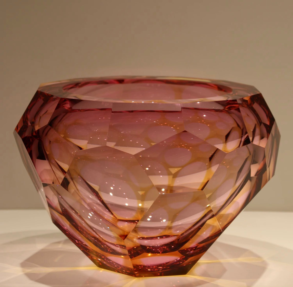 Rosalina Faceted Crystal Vase