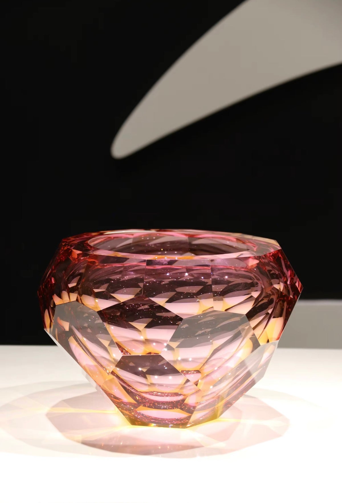 Rosalina Faceted Crystal Vase