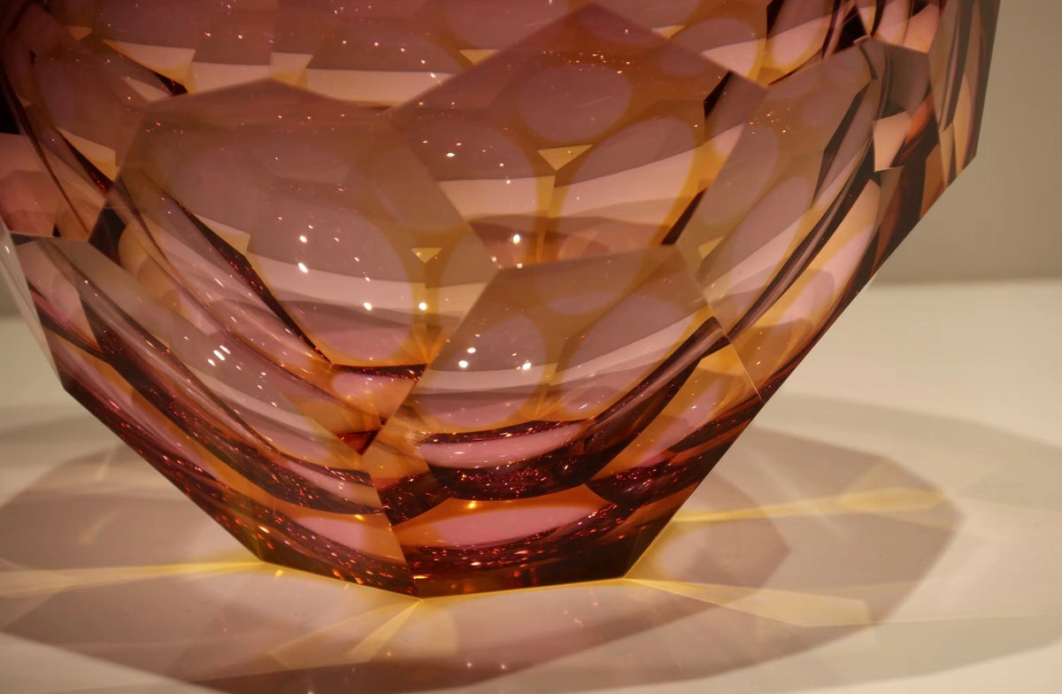Rosalina Faceted Crystal Vase