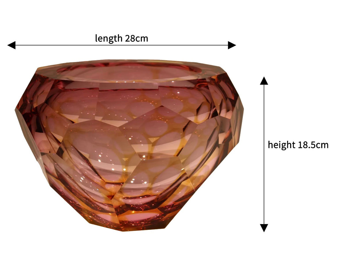 Rosalina Faceted Crystal Vase
