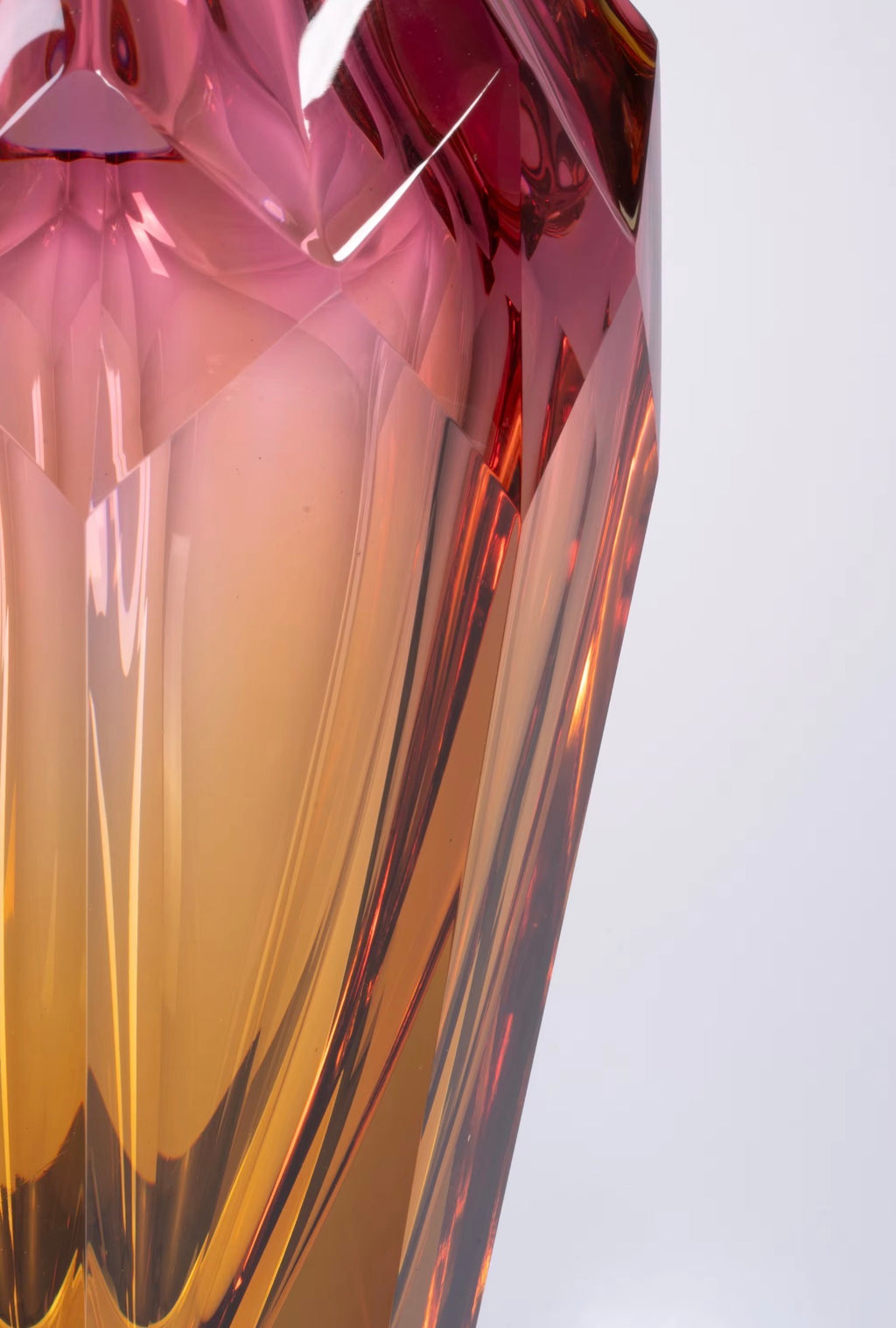 Rosabella Ombré Crystal Vase